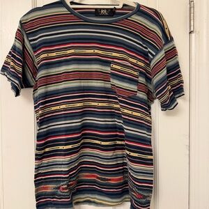 Double RL multicolored knit t shirt